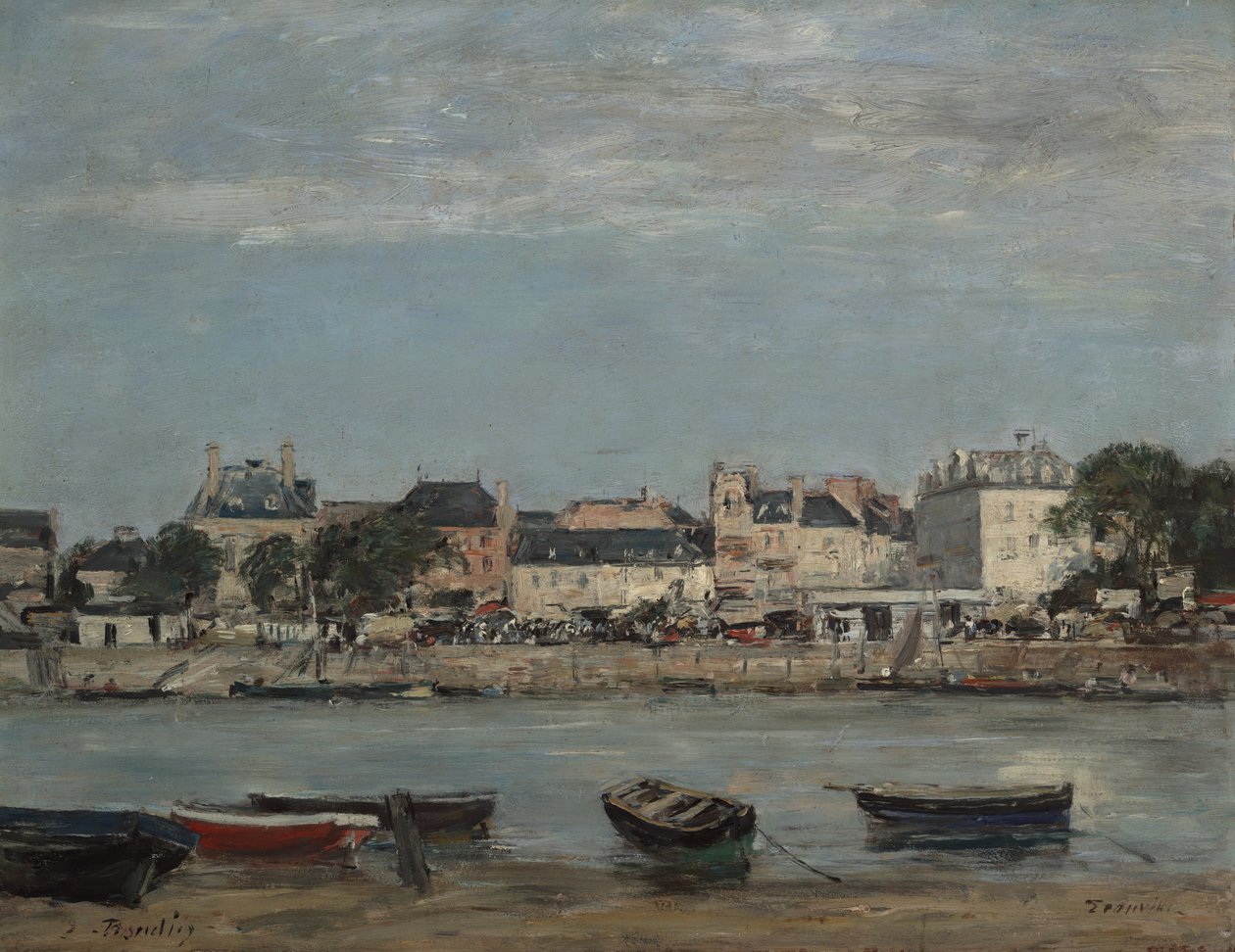 Havnen i Trouville, ca. 1888-95 av Eugene Louis Boudin