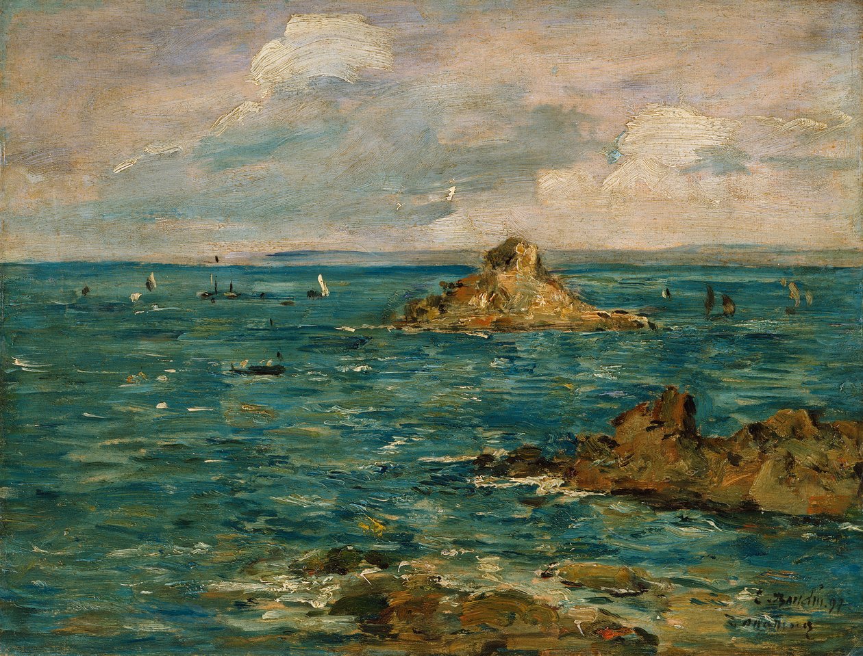 Havet ved Douarnenez av Eugene Louis Boudin