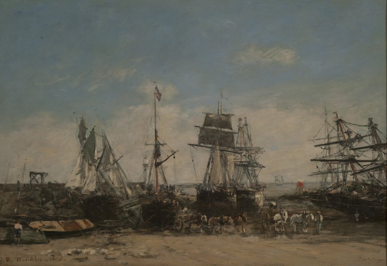 Kysten av Portrieux, nordkysten av Eugene Louis Boudin