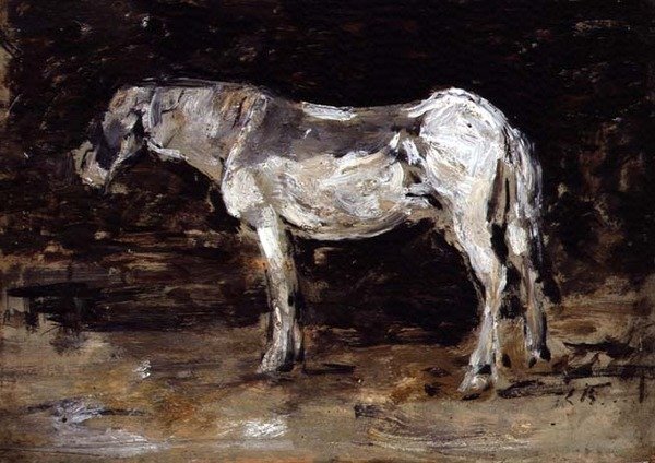 The White Horse, ca. 1885-90 (olje på panel) av Eugene Louis Boudin