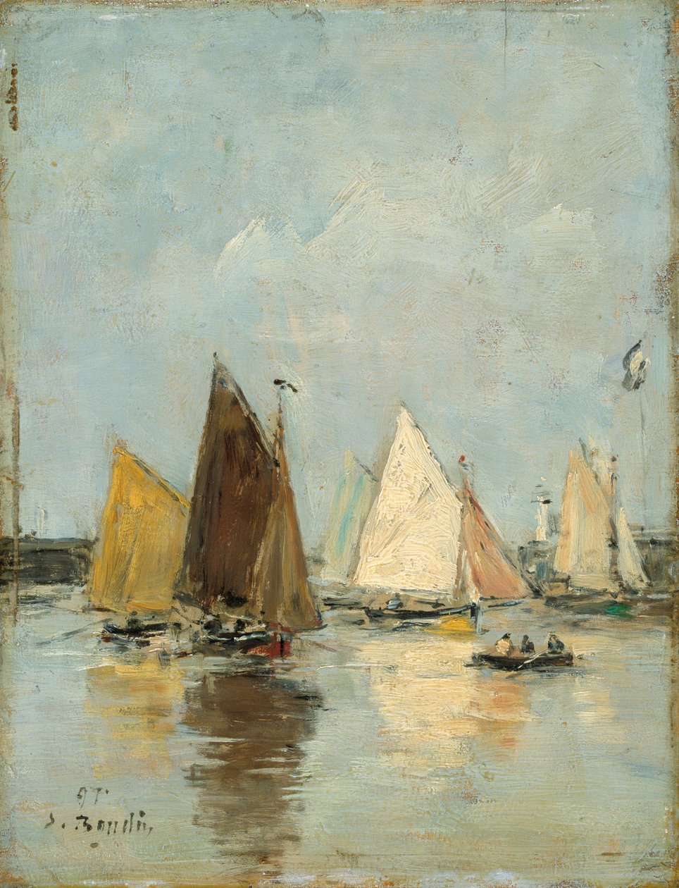 'Båtenes retur', 1897 av Eugene Louis Boudin