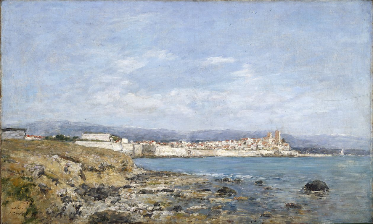 Utsikt over Antibes, 1893 av Eugene Louis Boudin