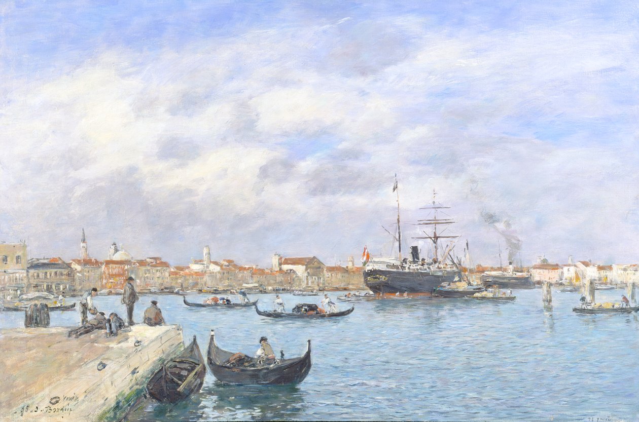 Utsikt over Venezia, 1895 av Eugene Louis Boudin