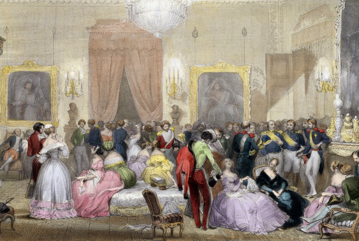 Kveld hjemme hos Dukes of Orleans av Eugene Louis Lami