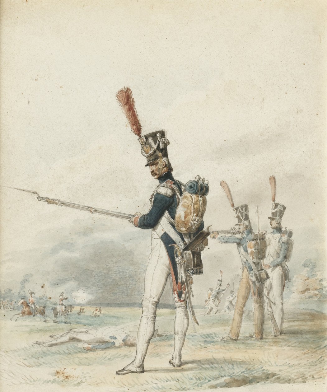Infanteri fra Young Guard i 1812 av Eugene Louis Lami