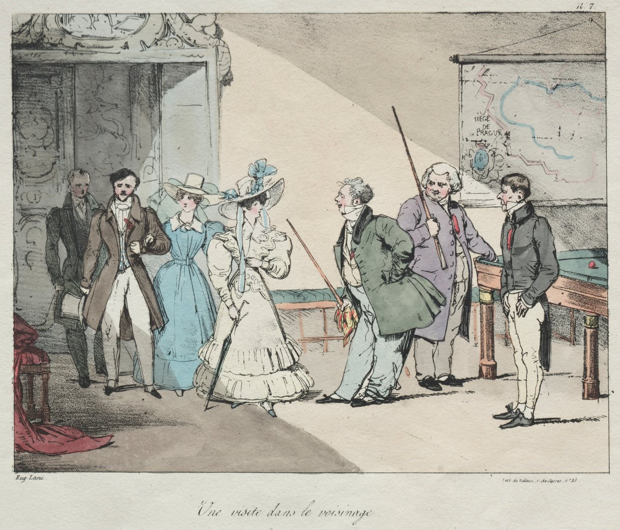 Life of the Chateau: A Visit in the Neighborhood, 1828. av Eugene Louis Lami