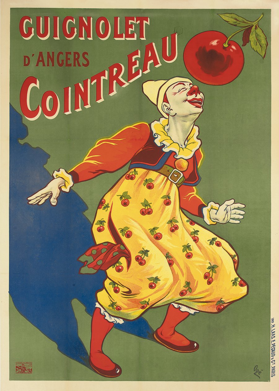 Reklameplakat for Guignolets Cointreau, ca. 1900 (fargelitografi) av Eugene Oge
