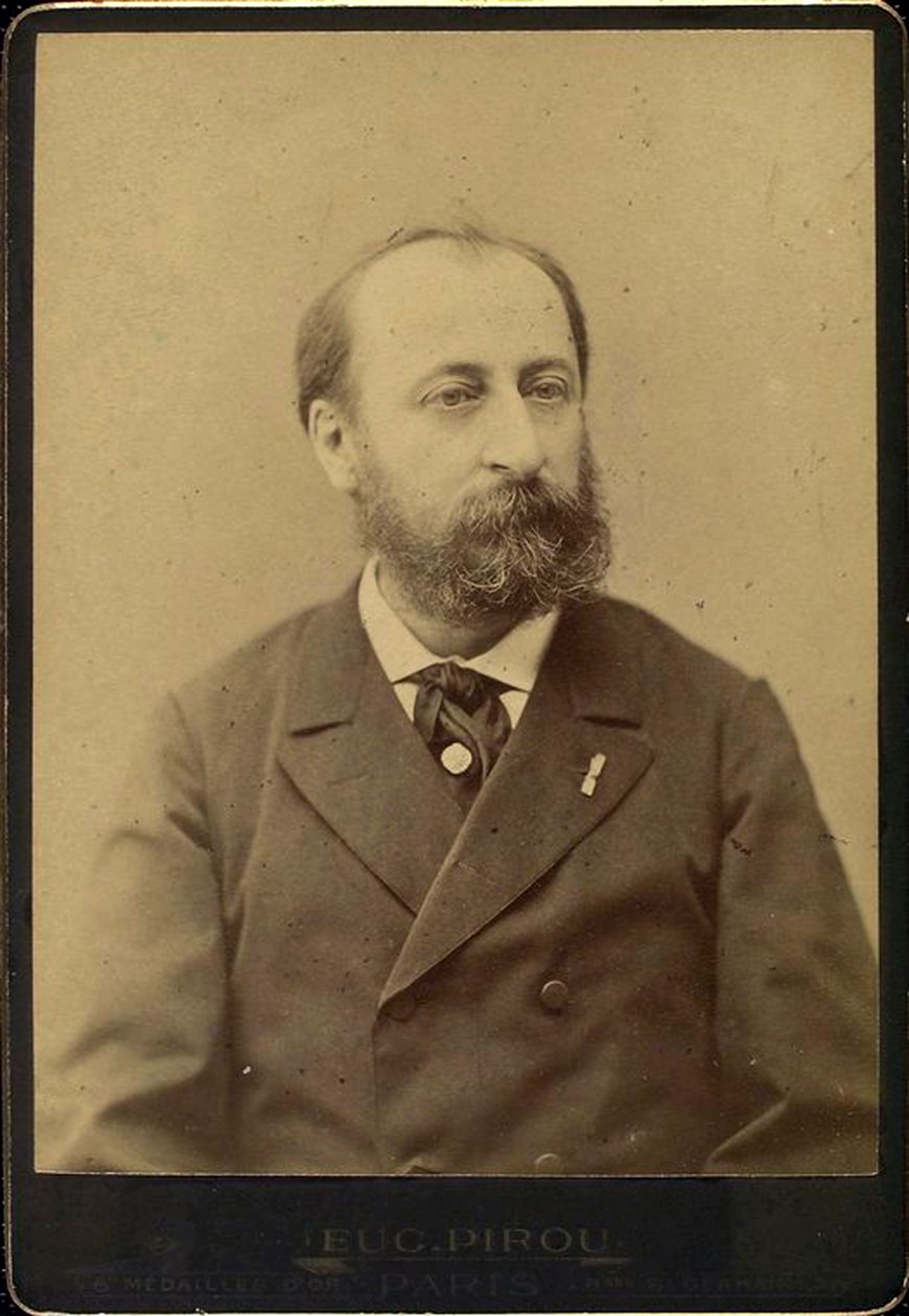Camille Saint-Saens, fransk komponist, dirigent, organist og pianist, sent på 1800-tallet av Eugene Pirou