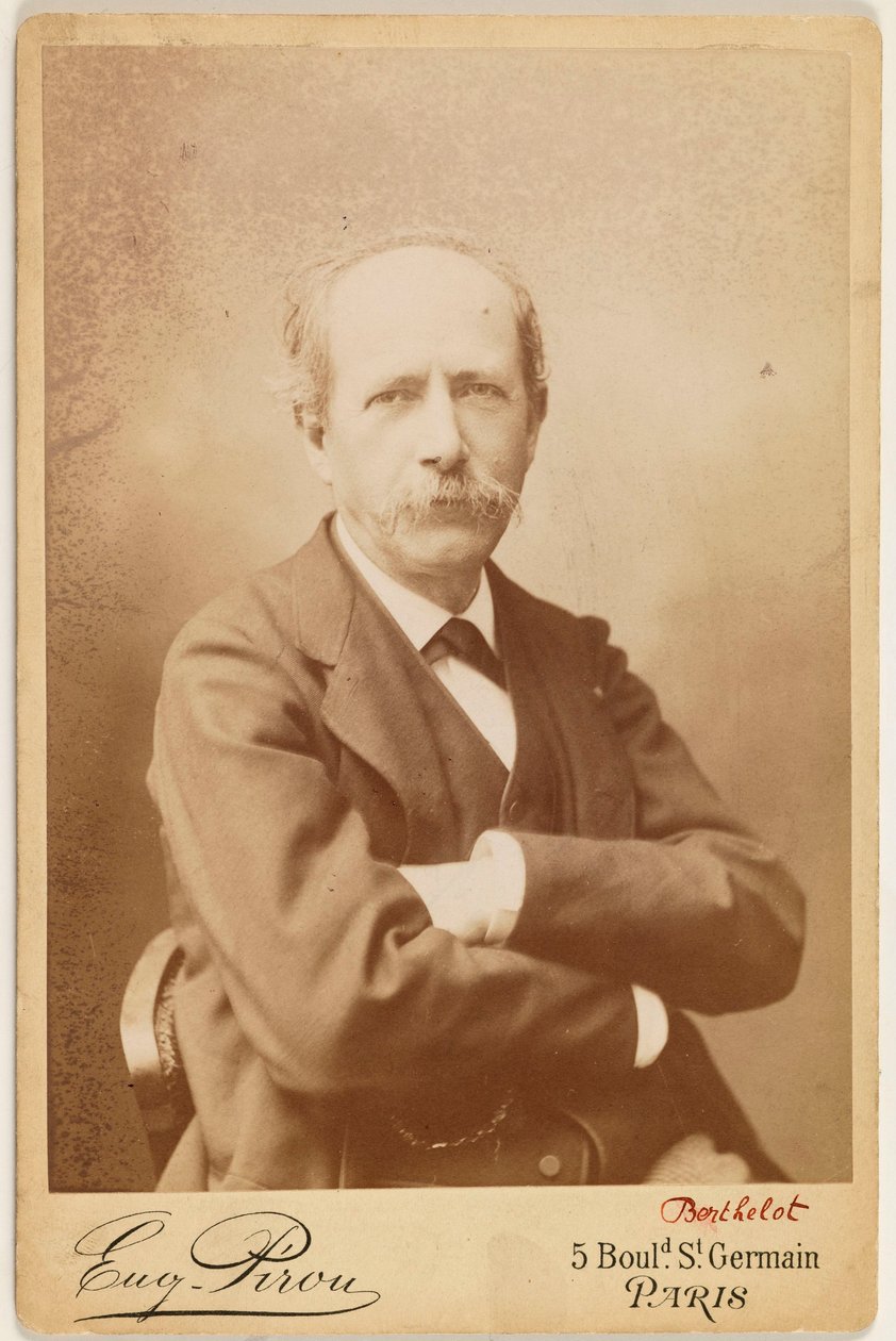 Porträt von Berthelot (Pierre Eugène Marcellin), (1827-1907), Chemiker av Eugene Pirou