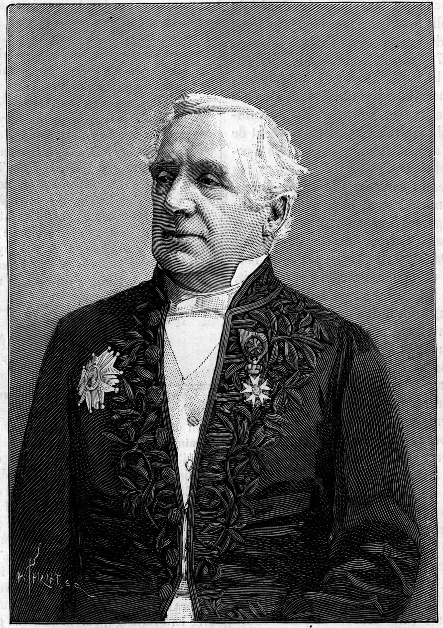 Portrett av baron Felix Hippolyte Larrey (1808-1895), fransk kirurg, medlem av Academy of Sciences og Academy of Medicine av Eugene Pirou