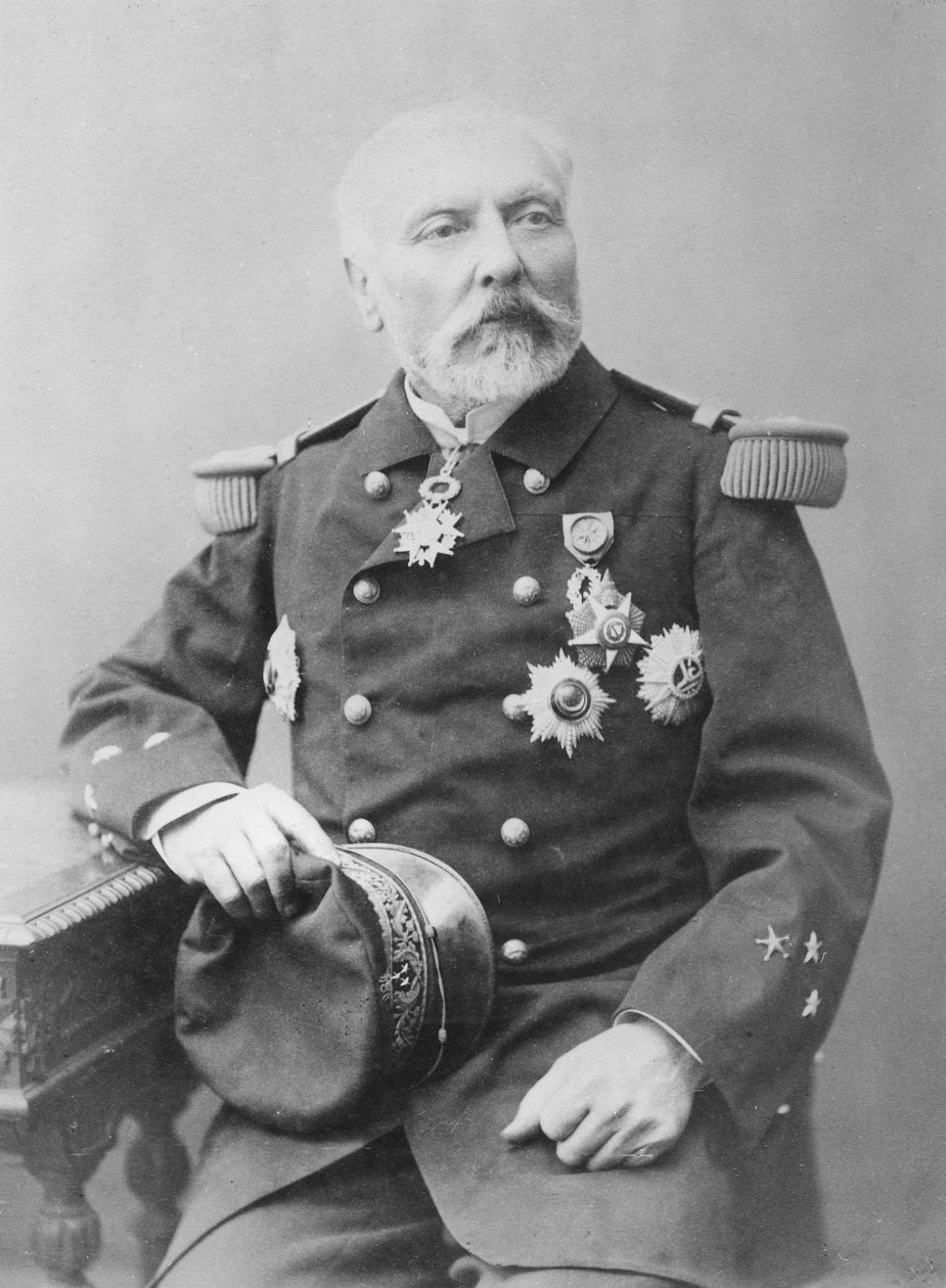 Portrett av Hyacinthe Laurent Théophile Aube av Eugene Pirou