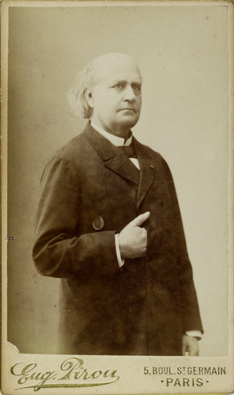 Portrett av Leconte de Lisle 1818-1894, ca. 1870. av Eugene Pirou