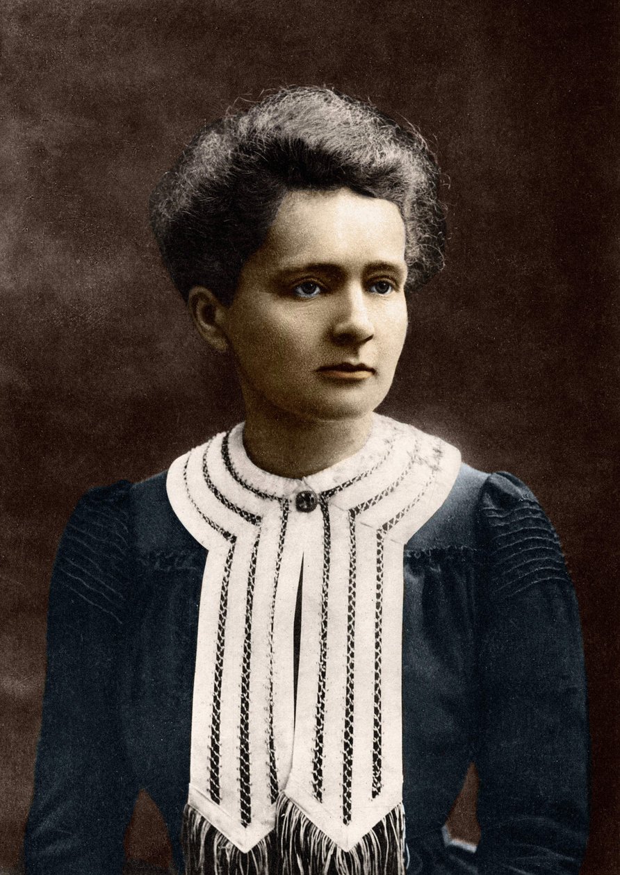 Portrett av Marie Curie 1867-1934 av Eugene Pirou