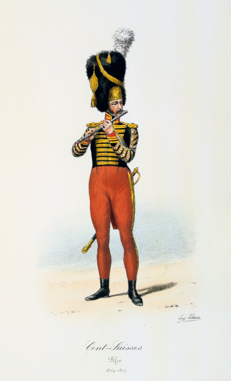 Swiss Cents, Fifer, 1814-17 av Eugene Titeux