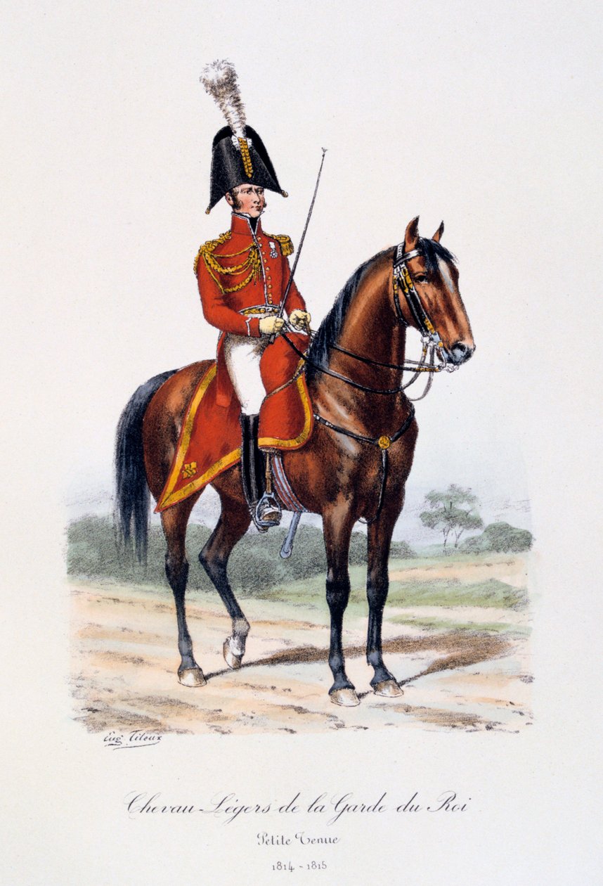 Lette hester av kongens garde, liten uniform, 1814-15 av Eugene Titeux