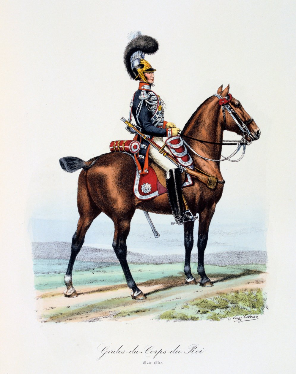 Kongens livvakter, 1820-1830 av Eugene Titeux