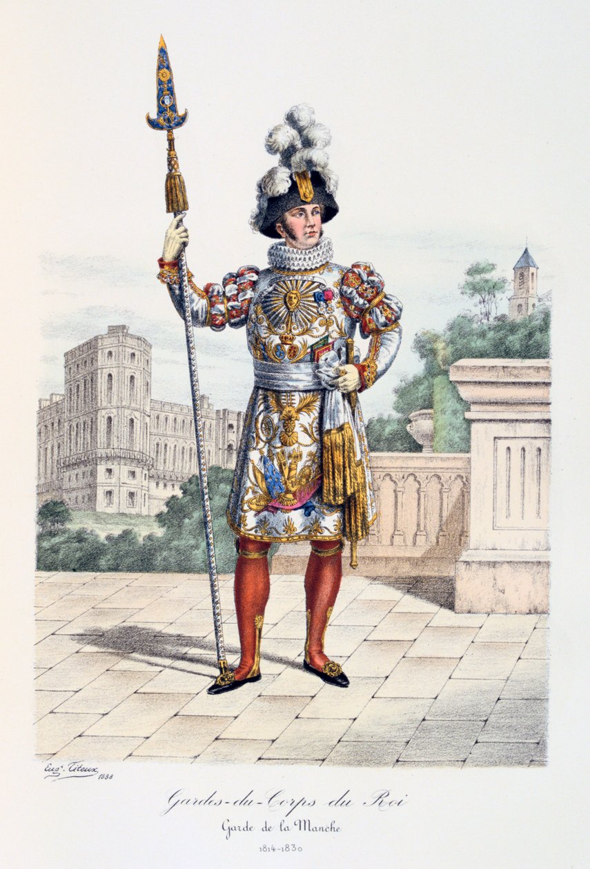 Kongens livvakter, kanalvakten, 1814-30 av Eugene Titeux