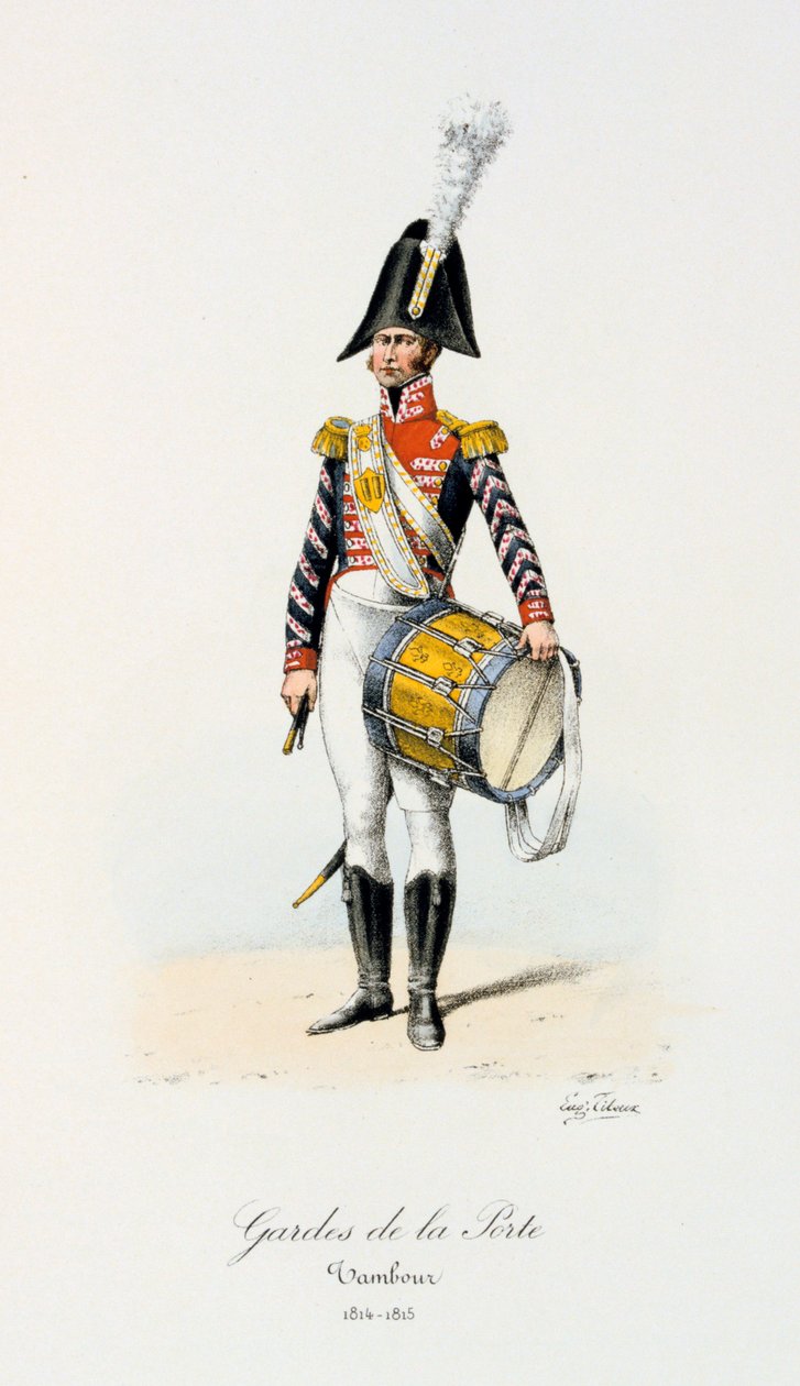 Portvakter, trommeslager, 1814-15 av Eugene Titeux
