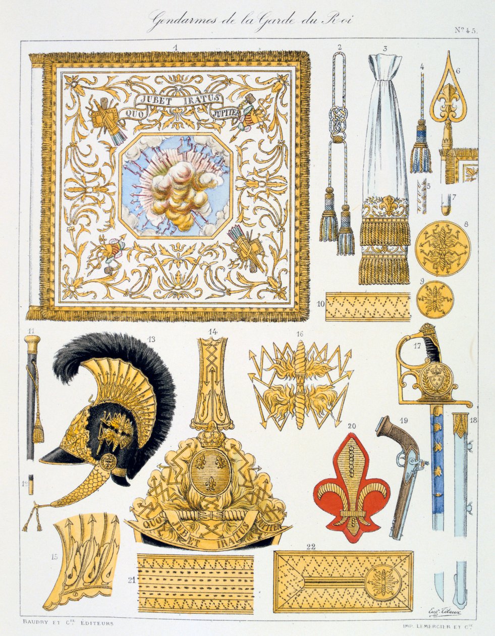 Gendarmer fra Kongens Garde, Insignia av Eugene Titeux