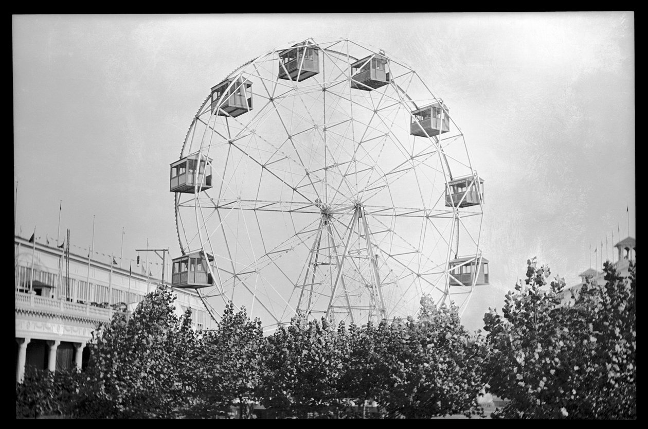 Pariserhjul, Coney Island, 1910 (nitratnegativ) av Eugene Wemlinger