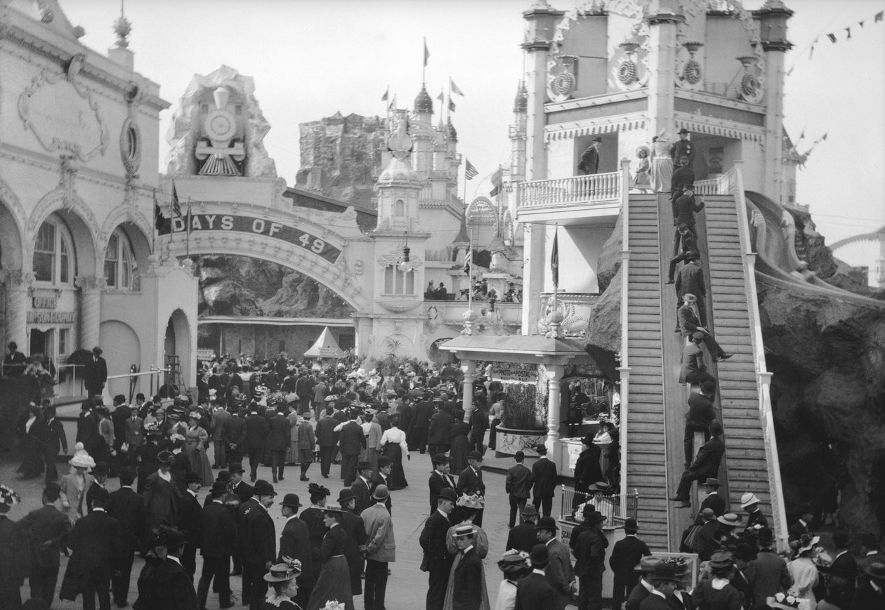 Luna Park, 1909 (nitratnegativ) av Eugene Wemlinger