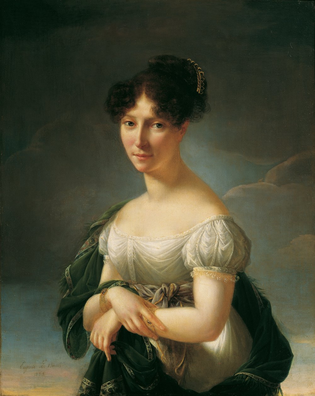 portrett av en dame av Eugenie le Brun