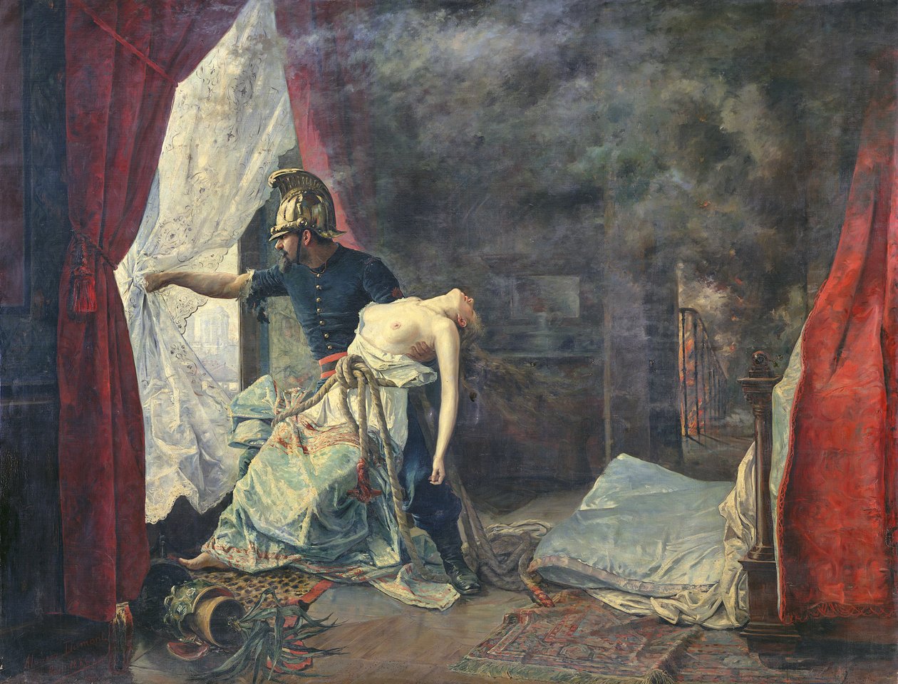 En redning i Paris, 1886 av Eugenio Alvarez Dumont