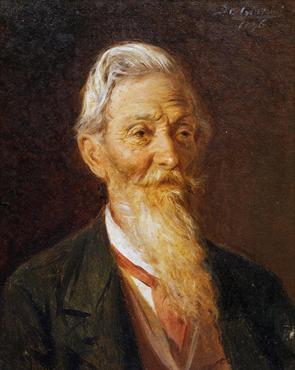 Portrett av Francesco Prampolini, maleri av Eugenio de Giacomi (1852-1917) av Eugenio De Giacomi