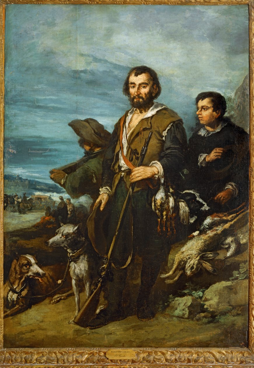 Jegeren (maleri på lerret) av Eugenio Lucas Velazquez