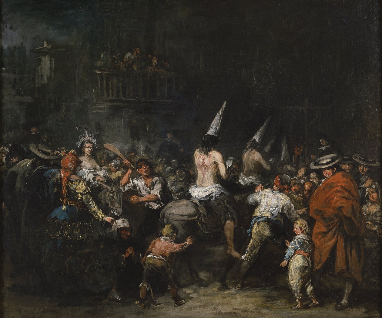Dømt av inkvisisjonen, andre halvdel av 1800-tallet. av Eugenio Lucas Velázquez