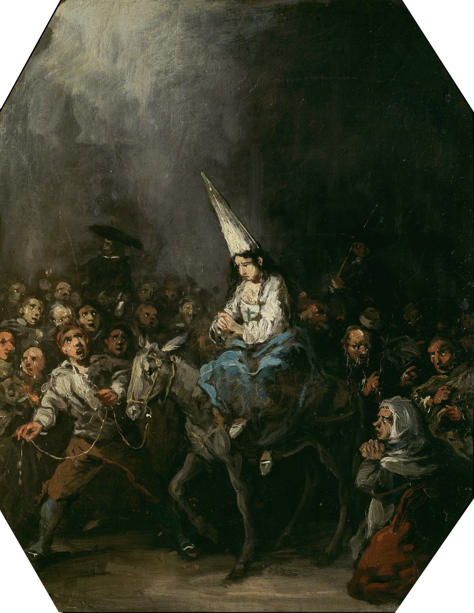 Dømt av inkvisisjonen, ca 1860 av Eugenio Lucas Velázquez