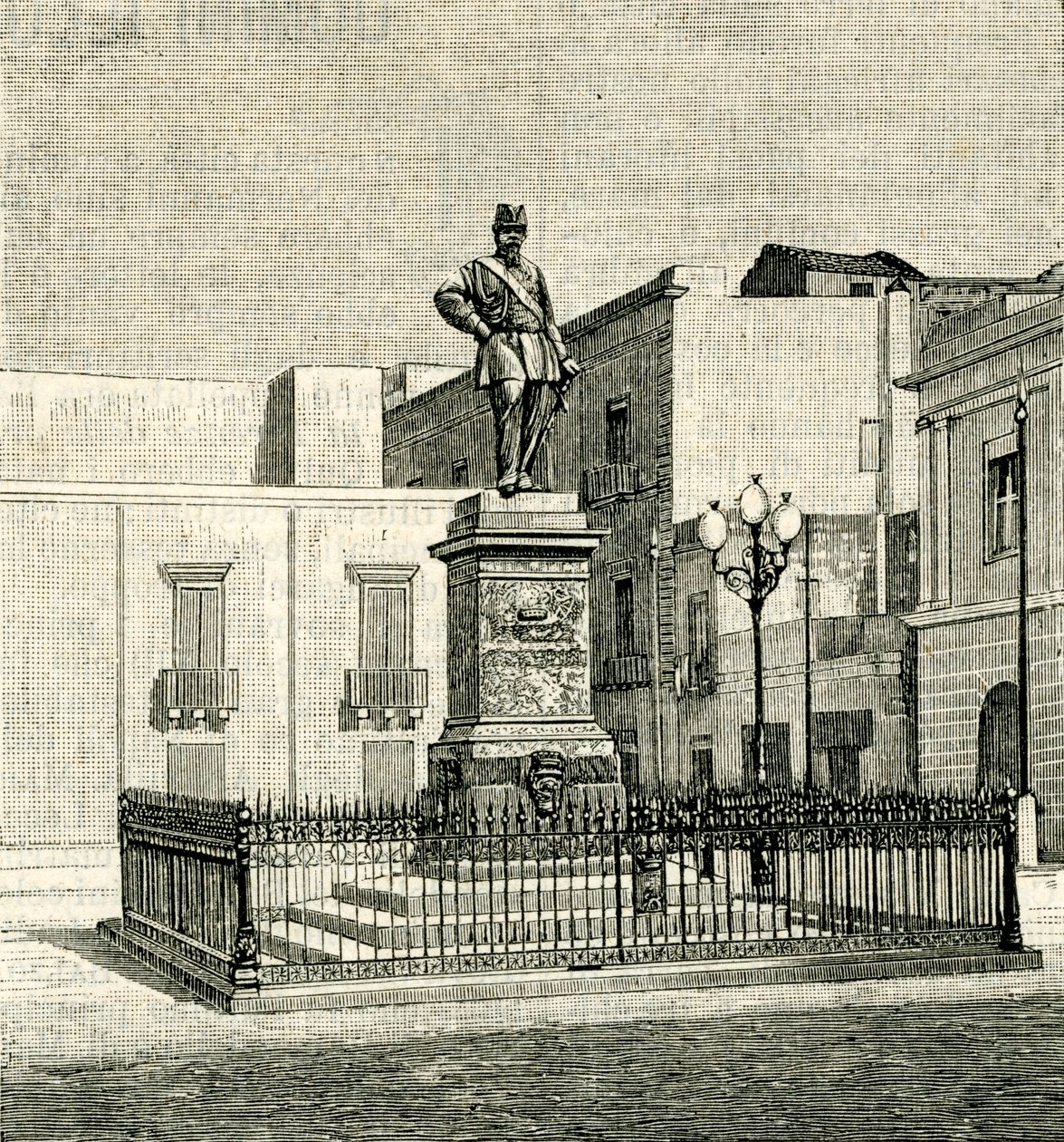 Monument til Vittorio Emanuele II (1820-1878), av Eugenio Maccagnani (1852-1930), Lecce, Apulia, Italia av Eugenio Maccagnani