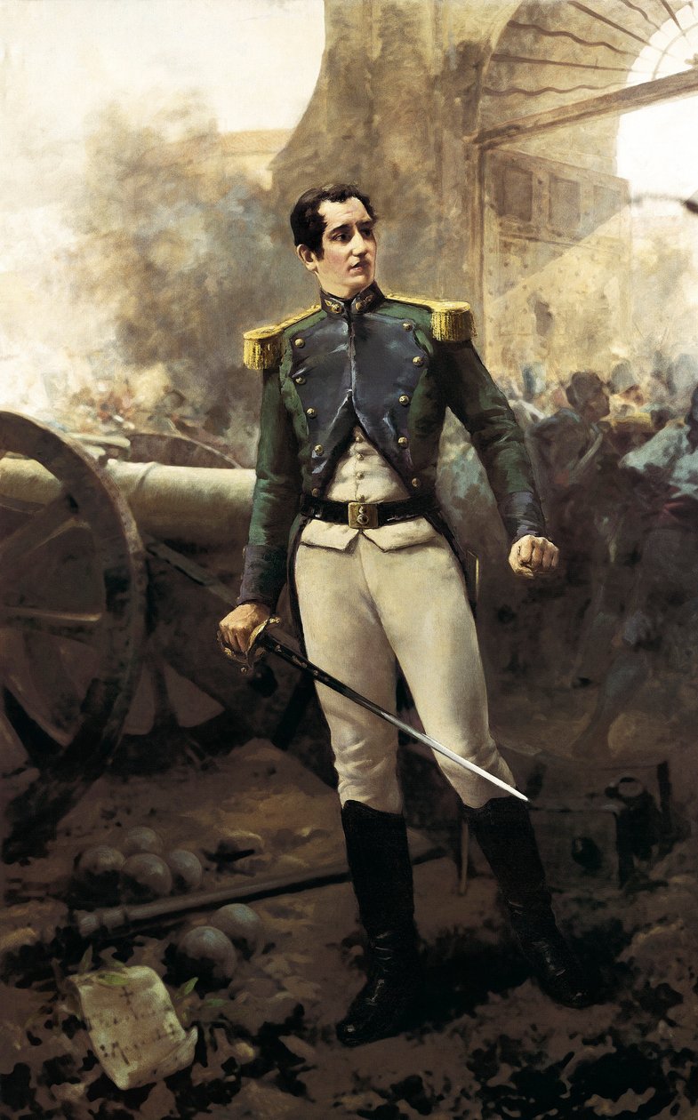 Portrett av Pedro Velarde og St. John (1779-1808), spansk militærmann, 2. mai 1808 (olje på lerret) av Eugenio Oliva y Rodrigo