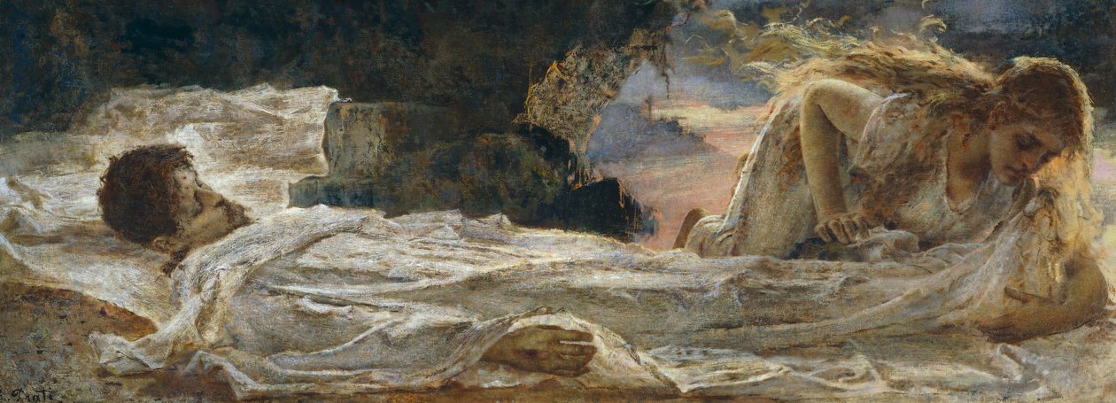 Kristus og Maria Magdalena av Eugenio Prati