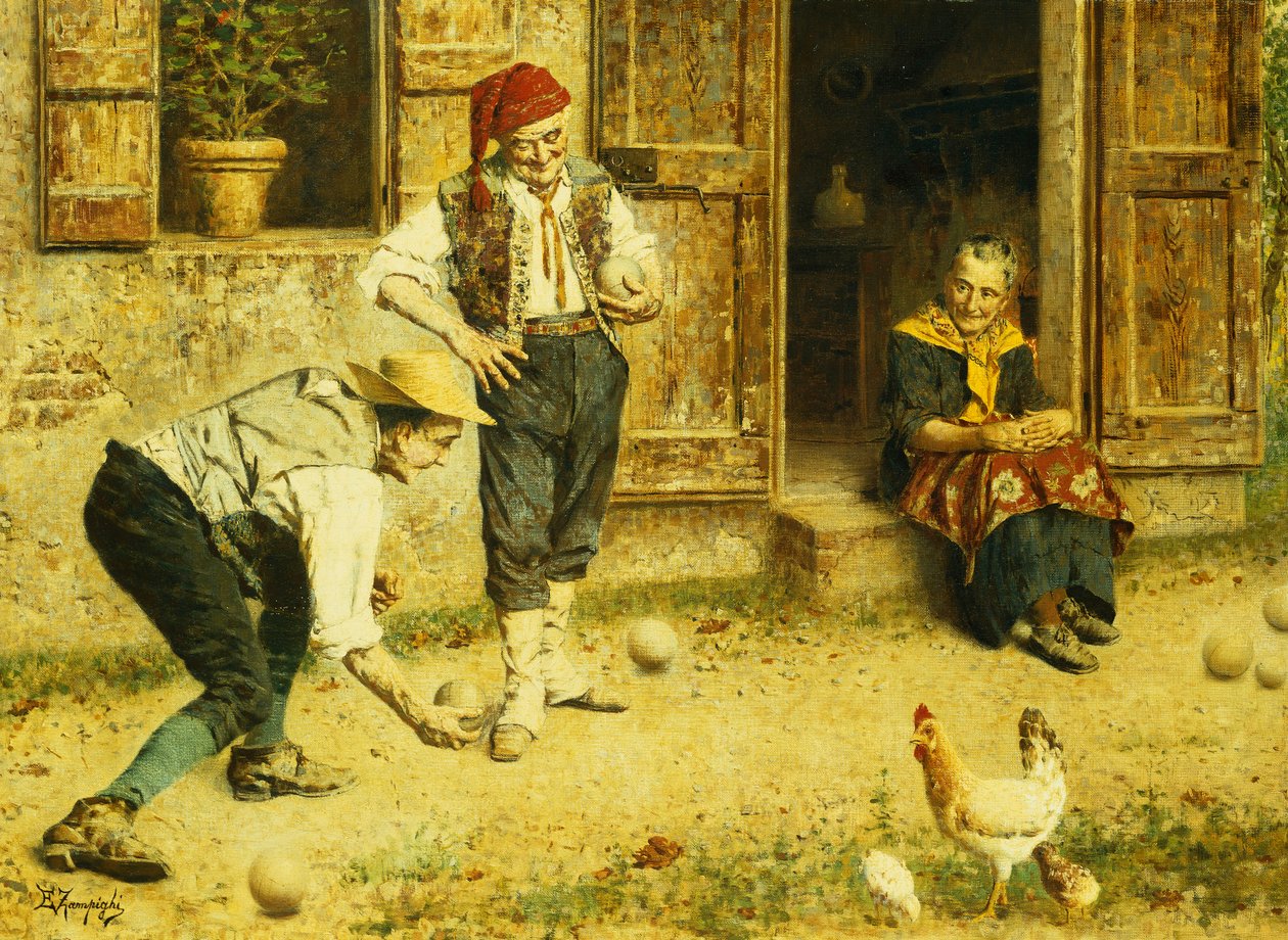 Et spill av Bocci av Eugenio Zampighi