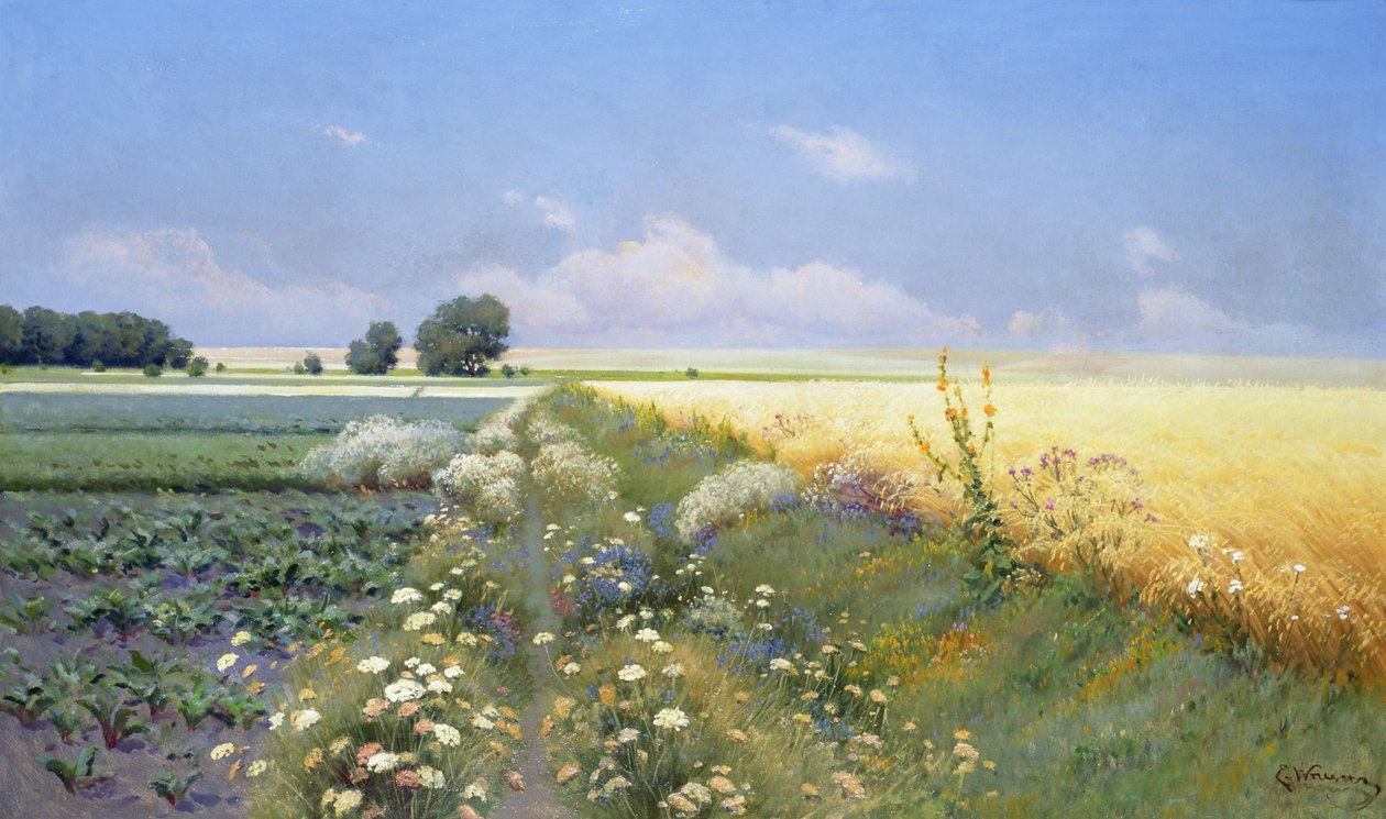 Sommerlandskap av Eugeniusz Wrzeszcz
