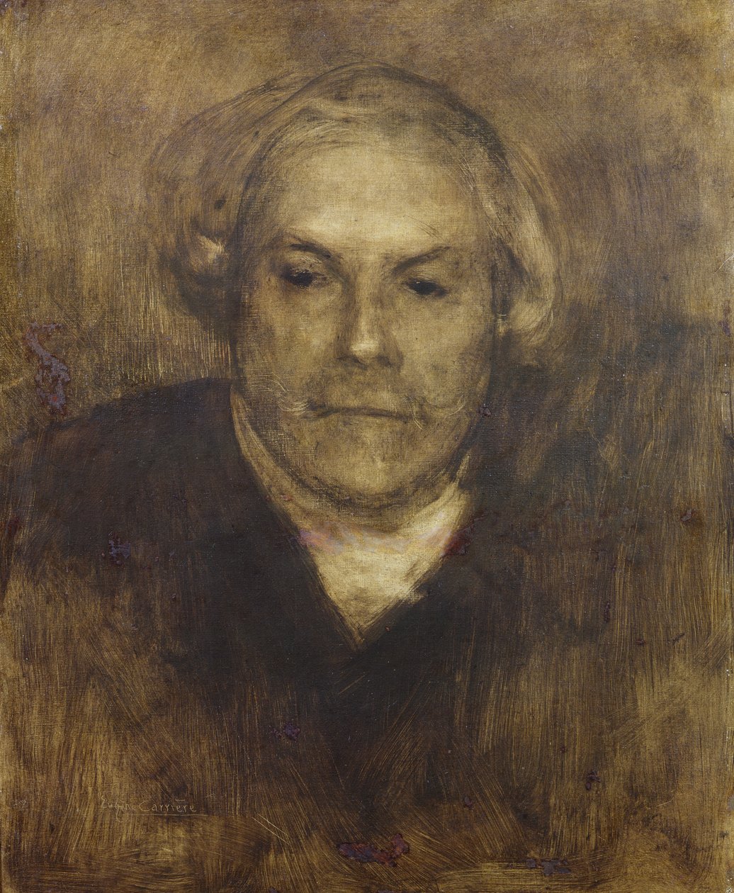 Edmond de Goncourt (1822-96) ca. 1892 av Eugène Carrière