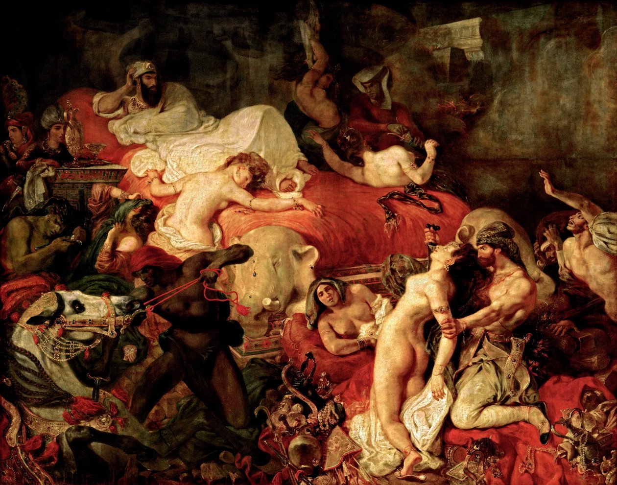 Sardanapalus død. Español av Ferdinand Victor Eugene Delacroix