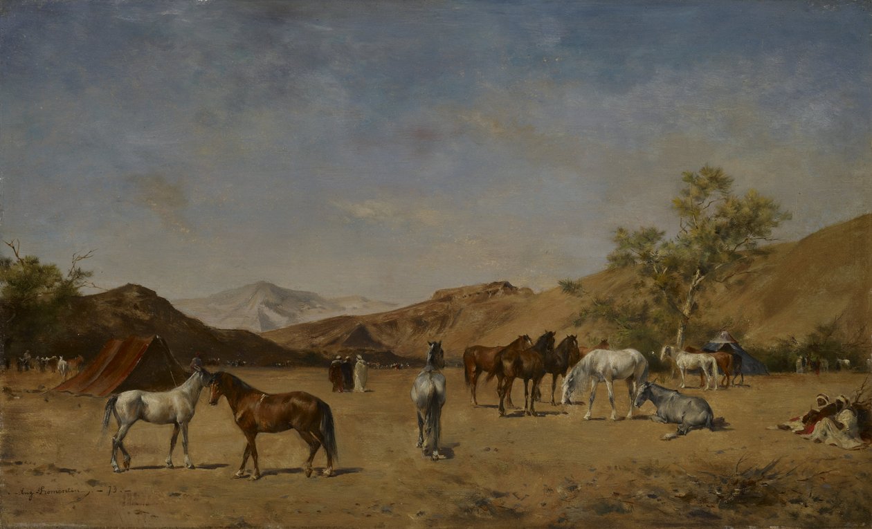 En arabisk leir av Eugène  Fromentin