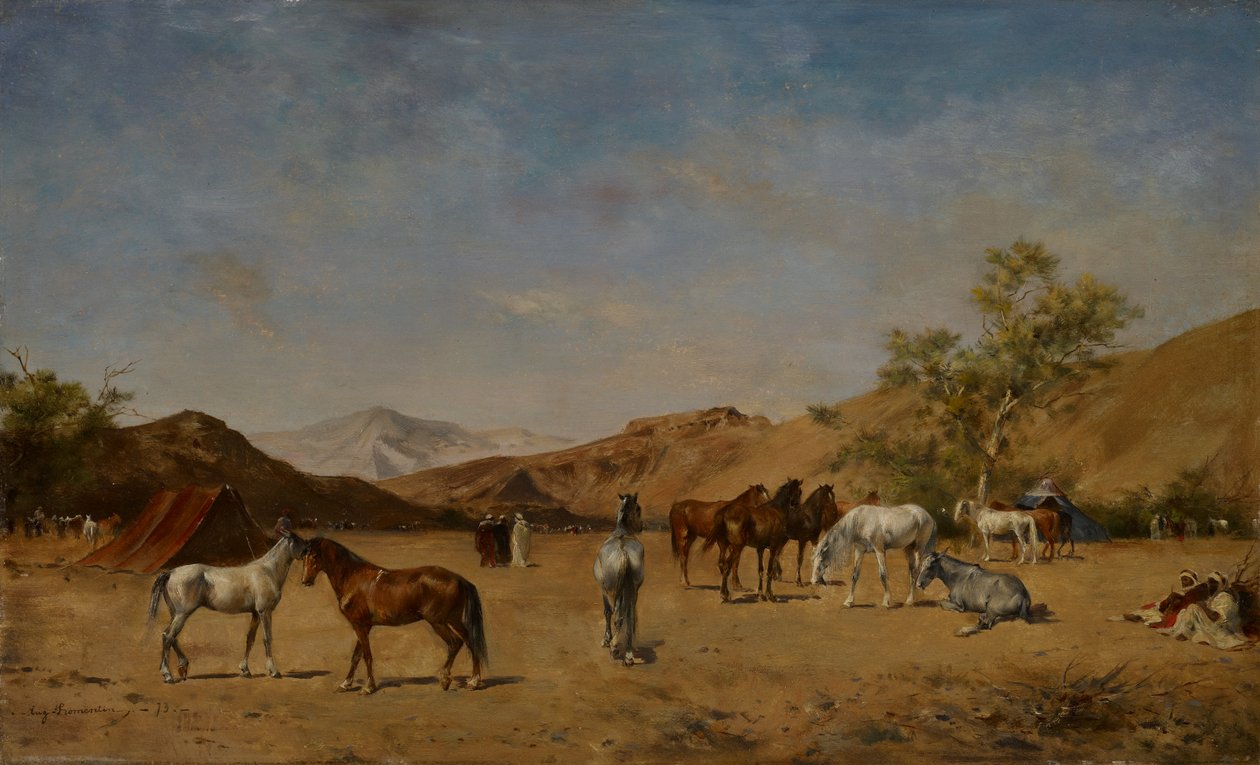 En arabisk leir, 1873 av Eugène Fromentin