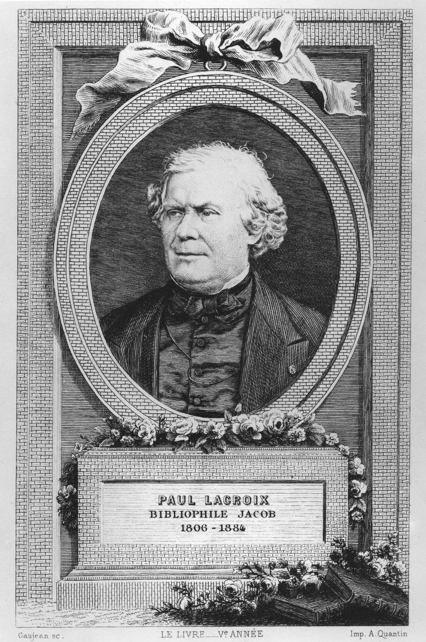 Portrett av Paul Lacroix av Eugène Gaujean