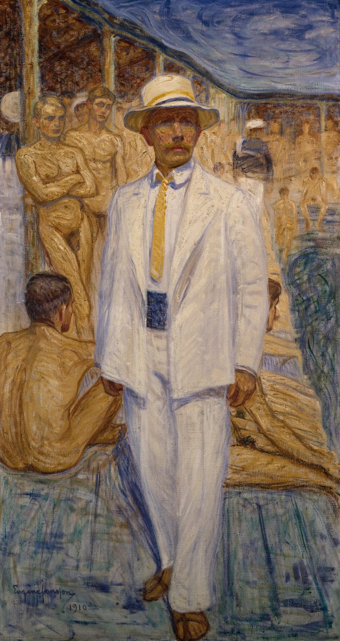Selvportrett av Eugène Jansson
