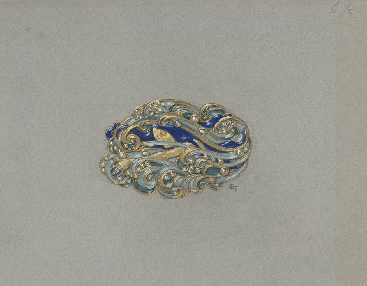 Design for en brosje av Eugene Grasset