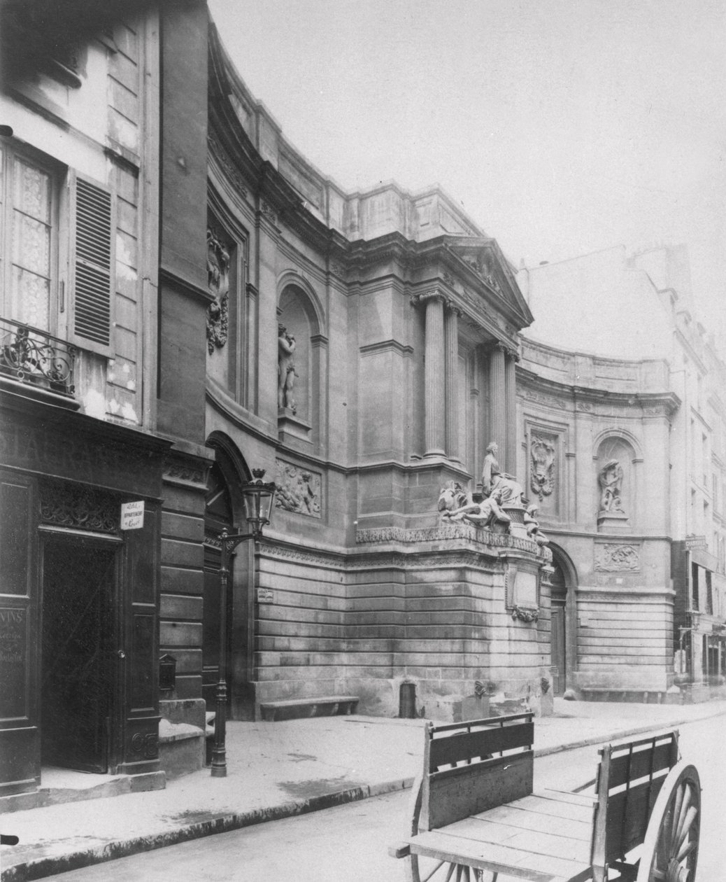 Fountain of the Four Seasons, Rue de Grenelle, Paris, 7. arrondissement, 1898 av Eugène Atget