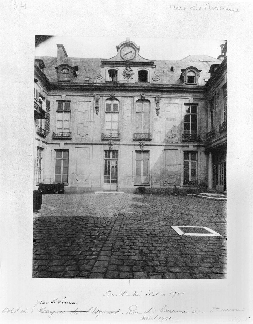 Hotel du Grand Veneur i Paris, 60 rue de Turenne, 1901 av Eugène Atget