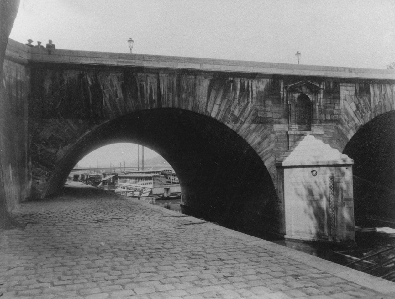 Quai dAnjou, Pont Marie, Paris (4. arrondissement), 1911 av Eugène Atget