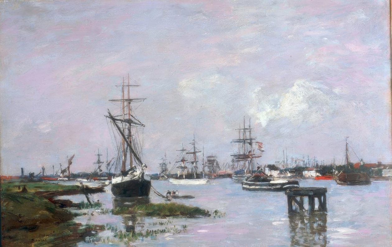 Antwerpen, havnen av Eugene Louis Boudin