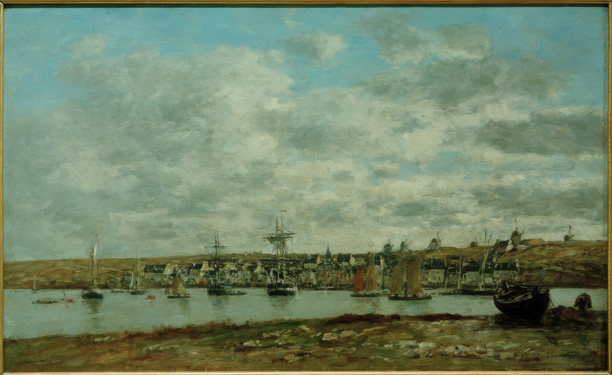 Camaret havn av Eugene Louis Boudin