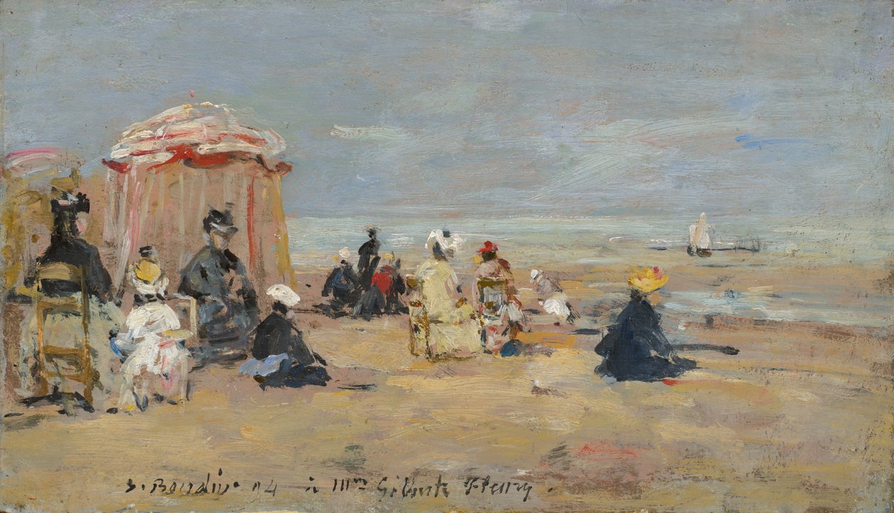 På stranda av Eugène Boudin