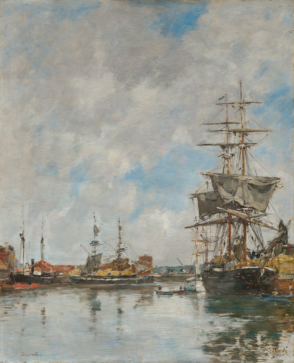 Dokken i Deauville av Eugène Boudin